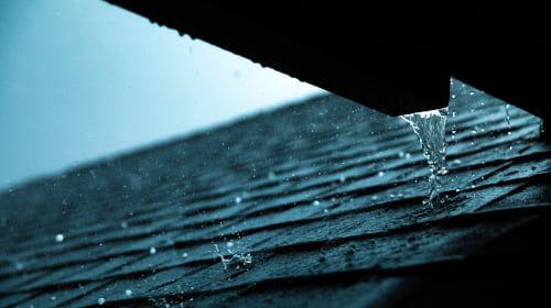 Roof during rain - Florida homeowners insurance near me.